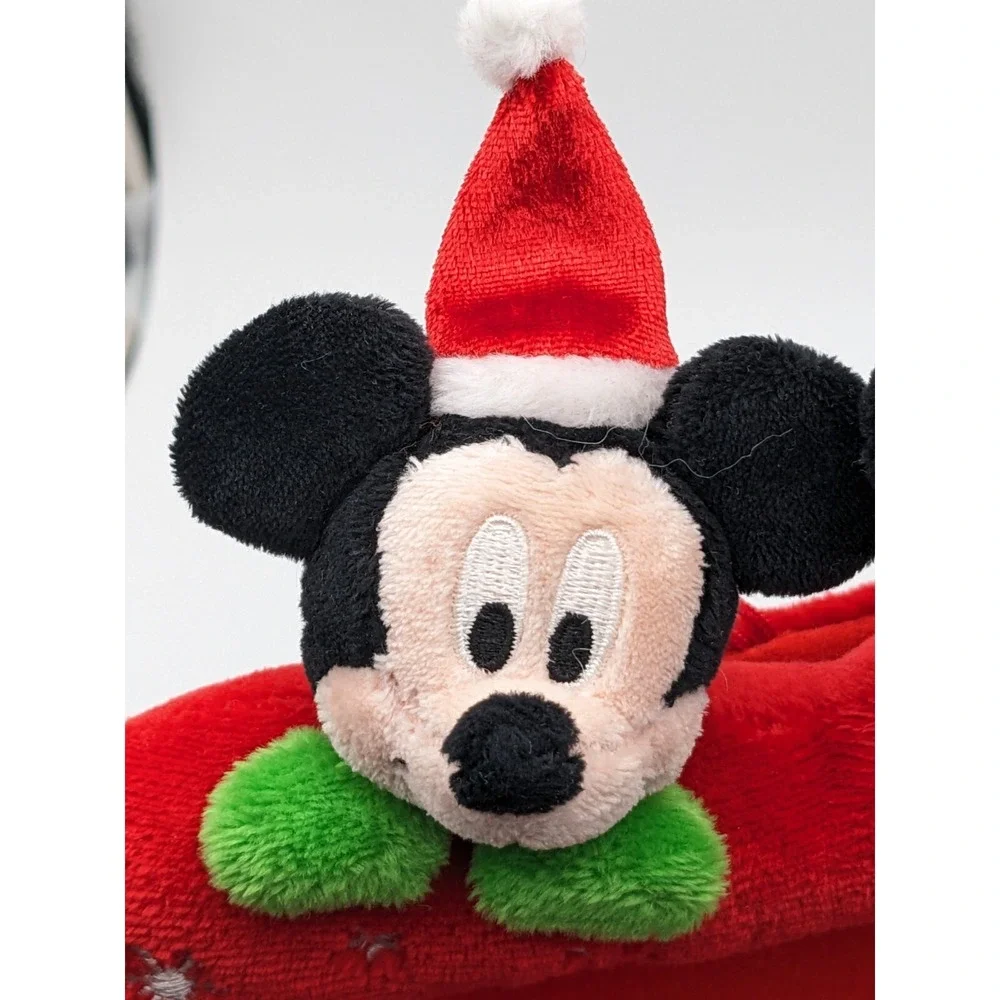Disneyland Hong Kong Christmas Plush Picture Frame‎ Mickey Minnie Snowflakes 8